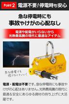 セール中1715 リフティングマグネット1000kg永久磁石 吊り下げ式 電源不要 超強力_画像4