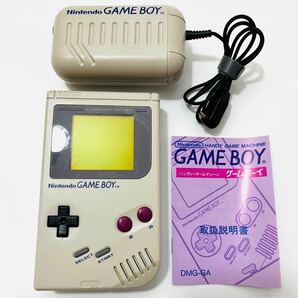 Nintendo 任天堂 初代 ゲームボーイ GAMEBOY ニンテンドー 本体 充電器付き 取説付き 取扱説明書付きの画像1