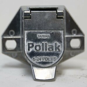 USA ポラック Pollak 7丸ピン アルミ 牽引車用配線コネクターフルキット・ソケット 車両側規格品（ロゴはMADE IN TAIWAN)の画像7