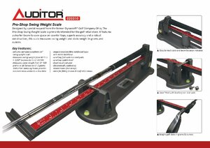 020310　Golf-Mechanics　スイングバランサー　バランス重量測定　工具　スイング　測定　(新型赤色）