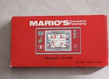ゲームウォッチ GAME WATCH マリオ セメントファクトリー mario's cement factory Nintendo 美品 箱、説明書付き _画像3