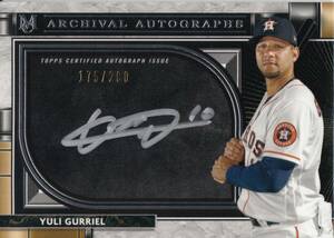 【グリエル】直筆サインカード 銀ペン 200枚限定 横浜DeNAベイスターズ 2021 TOPPS MUSEUM COLLECTIOM YULI GURRIEL AUTO #検索 BBM EPOCH