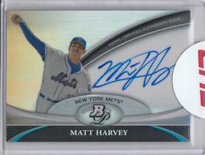 【MATT HARVEY】直筆サインカード 2011 TOPPS AUTO BOWMAN PLATINUM AUTOGRAPH