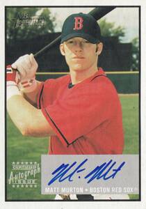 【マット・マートン】直筆サインカード 阪神タイガース シリアルナンバーシール付 2003 TOPPS HERITAGE MATT MURTON AUTO #検索 BBM EPOCH