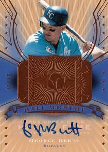 【GEORGE BRETT】直筆サインカード 25枚限定 2005 UPPER DECK AUTO HALL WORTHY AUTOGRAPH #検索 TOPPS