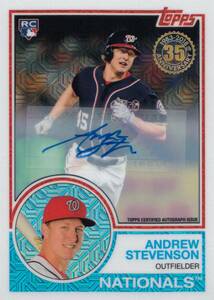 【スティーブンソン】ルーキー 直筆サインカード 199枚限定 日本ハムファイターズ 2018 TOPPS ANDREW STEVENSON AUTO #検索 BBM EPOCH