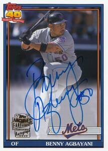 【ベニー・アグバヤニ】直筆サインカード 千葉ロッテマリーンズ 2021 TOPPS ARCHIVES BENNY AGBAYANI AUTO #検索 BBM EPOCH