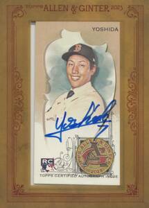 【吉田正尚】直筆サインカード オリックスバファローズ 2023 TOPPS ALLEN&GINTER FRAMED MINI MASATAKA YOSHIDA AUTO #検索 BBM EPOCH