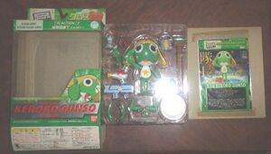 バンダイ・KERORO in ACTION・ケロロ軍曹☆あまり使ってない中古☆渡辺久美子・吉崎観音・サンライズ・ガンプラ・ギロロ・タママ・クルル