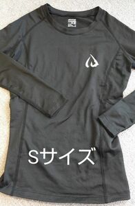 ID one X レディース スキー アンダーウェア 裏起毛 ロングスリーブ Tシャツ 長袖 ブラック