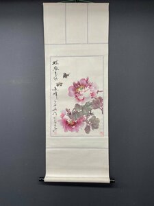 Art hand Auction [Copy] [One Light] vg7438 Tokuei Flower and Butterfly Chinese Painting, Painting, Japanese painting, Flowers and Birds, Wildlife