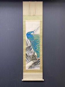 Art hand Auction [Copiar] [Una luz] vg7496(Nanrei)Árbol de paulownia y pavo real, cuadro, pintura japonesa, flores y pájaros, pájaros y bestias