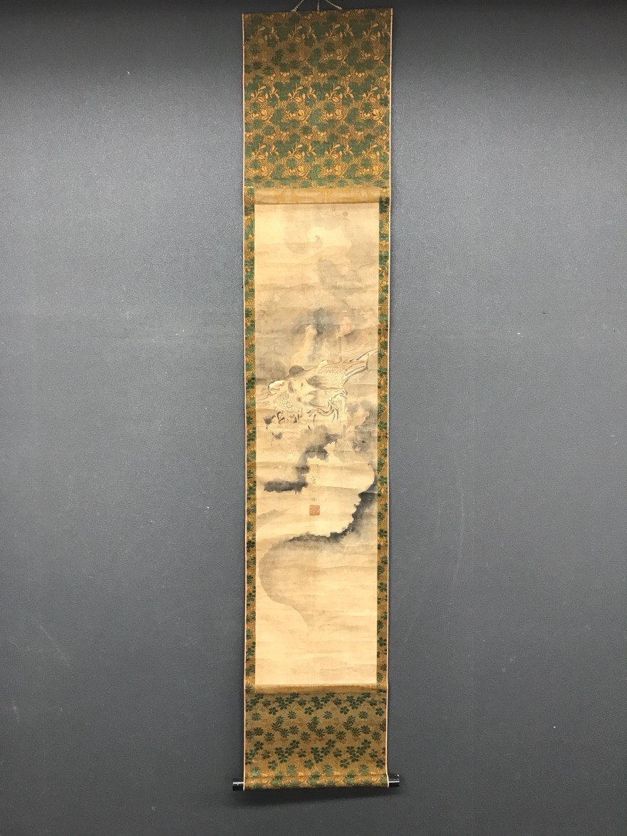 [Kopie] [Ein Licht] vg7632(Eiichiko)Dämonenjägerporträt Eiichicho-Clan aus der Edo-Zeit, Malerei, Japanische Malerei, Person, Bodhisattva