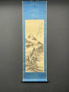 Art hand Auction [副本][一灯笼] vg7862(Nukunakamiya) 江户时代后期嘉纳儒家的山水画, 绘画, 日本画, 景观, 风月