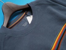 新品正規品 Paul Smith ポールスミス 10マンス アーティストストライプ 裏パイル スウェット/トレーナーLLブルー(052) 30-7031_画像3