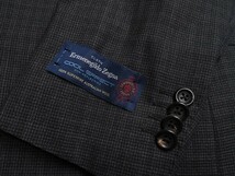 新品17.3万円 大手百貨店扱い 春夏『Ermenegildo Zegna ゼニア COOL EFFECT』ウール100% マイクロチェック スーツAB5灰(C) 1502471_画像5