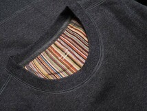 新品正規品 Paul Smith ポールスミス ラビット刺繍 リヨセルフリース クルーネック スウェット トレーナーLL黒(019) 30-7038_画像8