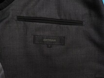 新品定価11.5万円 ARTISAN アルチザン『御幸毛織 国産生地』ウールキュプラ ベンバック セットアップ スーツS/M灰(04) 01GE07_画像6