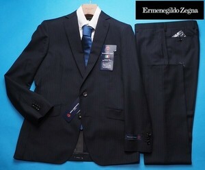 新品19.5万円 大手百貨店扱い 春夏『Ermenegildo Zegna ゼニア TROPICAL 伊製生地』ウール100% ツーパンツ スーツYA7紺(A) 1506452