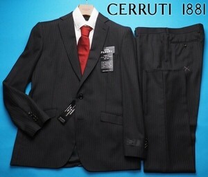 新品10.8万円 大手百貨店扱い 日本製 秋冬『CERRUTI チェルッティ 伊製生地』ウール100% サキソニー起毛 スーツYA5濃灰(C) 1208461