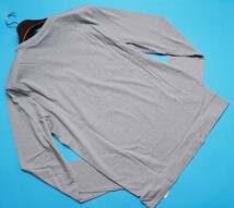 新品正規品 Calvin Klein カルバンクライン コットン100% 天竺 ロングTシャツ US:M JP:L 灰(W6W) NM1958_画像2