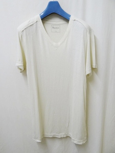 BURDEN バーデン　新品未使用　V NECK S/S Lサイズ OFF WHITE BD-01135-63