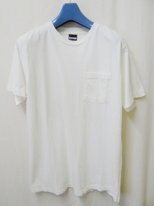 ACHENE エイキーン　新品未使用　アメリカ製　クルーネックポケットTEE Sサイズ　OFF WHITE