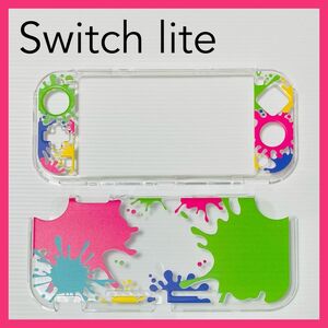 【NEW】ペンキ柄　スイッチライト　Switch Lite　クリア ハード カバー