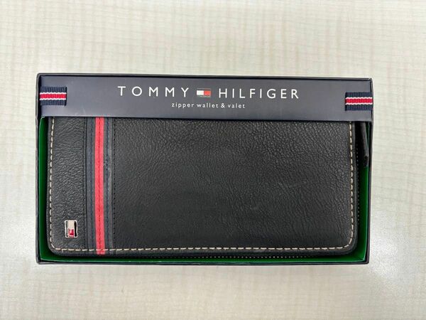 【新品未使用】TOMMY HILFIGERラウンドファスナー長財布31TL13X012 ZIPPER WALLET BLACK