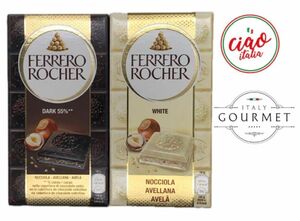 【日本国内未発売】フェレロ ロシェタブレット ホワイト&カカオ Ferrero Rocher50%