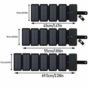 CD009:多機能ソーラー充電パネル ポータブルUSB出力デバイス 折りたたみ式 キャンプ用 高出力 屋外 5v 1a