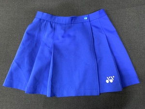 r1_6240k ★定形外 配送★ 美品　YONEX ヨネックス　テニス　ラップスカート　スコート　青　サイズW70