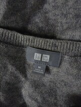 ka_2963 ★定形外 配送★ UNIQLO ユニクロ メンズ カシミア カシミヤ 100% ニット セーター M_画像3