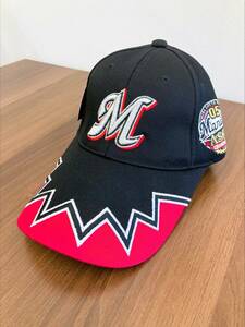 #460 千葉 ロッテ マリーンズ キャップ CHIBA LOTTE MARINES 05 ASIA CHAMPIONS タグ付き サイズFREE 保管品①