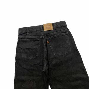 漢の ブラックデニム リーバイス Levi’s 634 W32 カナダ製 ストレート メンズ ジーパン テーパード ルーズ ワイド サルファブラック 後染