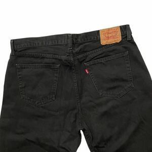 漢の1着 ユーロリーバイス Levi’s Europa 751 W40ストレート ブラックデニム ブラックジーンズ　メンズ デニム ジーンズ 後染め 