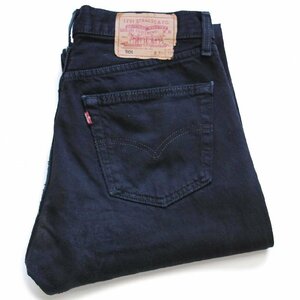 ★90s 英国製 Levi'sリーバイス 501 後染め ブラック デニムパンツ w31 L32★SDP2486 ユーロ ヨーロッパ オールド ジーンズ ストレート