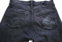 ★メキシコ製 Levi'sリーバイス 501 ブラック デニムパンツ フェード w32★SDP2491 ジーンズ ストレート_画像5