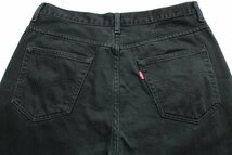 ★Levi'sリーバイス ブラック デニムパンツ w35★SDP2528 ユーロ オールド ジーンズ ストレート ダメージ クラッシュ ボロ 505_画像5