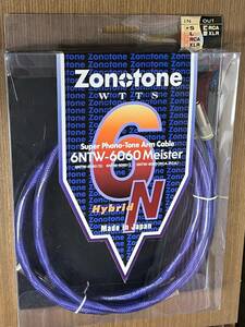 【中古】Zonotone ゾノトーン フォノケーブル 6NTW-6060 MEISTER 5ピン端子 RCA 1.5m