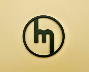  старый Mazda Mazda круг m Mark ( маленький )59φ оригинал ручная работа эмблема старый машина восстановление ( матовый черный )
