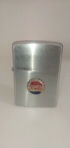 ビンテージ　zippo　ジッポー　1972年　ペプシ　コーラ　王冠メタル　イタリックロゴ　中古