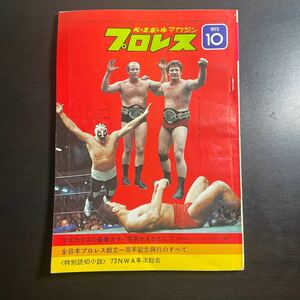 ベースボールマガジン社　プロレス　昭和48年10月号