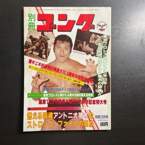 *別冊ゴング　昭和56年12月号　