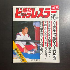 週刊ビッグレスラー　昭和61年2/20 No.75