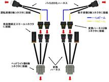 日産/NISSAN/NV350/E26/キャラバン/ハロゲン(H4)ヘッドライト→後期純正LEDヘッドライト変換ハーネスキット/後期/移植/交換　　_画像2