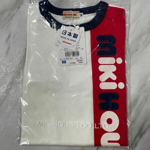 ミキハウス　ロゴ　Tシャツ　90