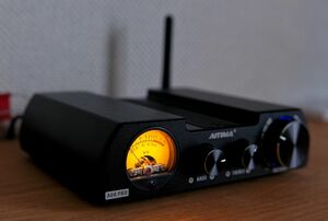 AIYIMA A08 PRO アンプ Bluetooth APTX-HD,LDAC対応 UVメーター付き 300Wx2