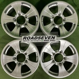 ★ジムニー用 社外ホイール16インチ 5穴★16×5.5J +19 5H/139.7 ハブ径:約110mm 4本 中古アルミホイール★送料無料