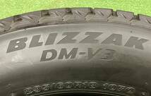 ★235/60R18 107Q BRIDGESTONE ブリヂストン ブリザック DM-V3 4本 2022年製 溝約8.0mm～9.0mm程度 冬用 中古スタッドレスタイヤ★送料無料_画像7